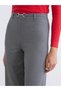 LCW Vision Gray Solid Straight & Slim Wide-Leg Women's Pants—The ALITA CITY Difference - 3