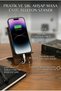 2-Pack Wooden Phone Holder and Tablet Stand, Desktop Wooden Mount, Home and Office Wooden Phone Stand, Portable and Foldable