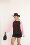 WOMEN'S RAGLAN-SLEEVE COTTON OVERSIZED SWEATSHIRT T-SHIRT