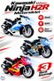 1 Piece of High-Quality Kawasaki Ninja H2R Toy Motorcycle with Sound and Light Effects, Custom-Made Engine, 14 Cm, Imported.