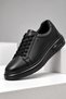 100% Genuine Leather Black Men's Casual Shoes – Orthopedic, Ultra Comfortable, Non-Slip Sole, Daily Sneaker