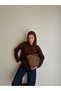 Fleece Hooded Knit Sweatshirt - 3