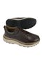 , Men's Genuine Leather Sneakers 1631071Z23459 Brown - 6