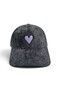 Gray Velvet Fabric Embroidered Unisex Hat