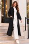 Knitted Cardigan with Knitted Pattern R4612 Black