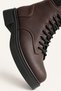 Women's Dark Brown Winter Boots with Thick Soles, Tr01Mk05B. - 6