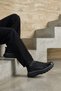, Men's Genuine Leather Sneakers 1631071Z23459 Black - 2