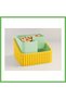 3D Printed Peanut Bowl - Dual-Compartment Shell Separator Serving Bowl - Yellow Mint Gen01