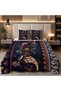 Premium Quality Flannel Bedding 3Pcs, Boho Style Decorative Bed Set - 2