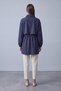 Navy Blue - Elasticated Cuff Ruched Jacket NAVY BLUE - 4