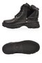 Black Leather Lace-Up Zip-Up Women's Casual Boots with Fleece-Lined Insulation 351102 - 5