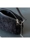 Black Plush Women's Shoulder Bag and Clutch Bag, 18x12 cm, Chain Strap, Soft-Textured Mini Bag GEN01 - 4