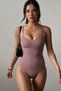 Women's Size 2 Body Shaping Dusty Rose Bodysuit Corset - 2