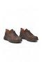 Coffee Genuine Leather Men's Casual Shoes 208807 M - 2