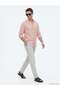 Salmon Solid Regular Fit Long-Sleeved Casual Cotton Blend Shirt 10153128-770 - 3