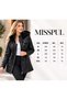 Women's Hooded Leather Jacket with Pockets and Fleece-Lined Insulation - Black - 5