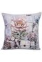 ANTIQUE KEY AND PEONY JACQUARD-WOVEN TAPESTRY DECORATIVE PILLOW 45×45 cm - 2