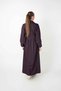 Modal Fabric Buttoned Dress - Mürdüm - 4