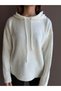 Fleece Hooded Knit Sweatshirt