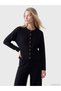 Rmz Gi̇yi̇m Farkiyla Zero Roba Collar Women's Cardigan - 2