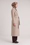 Double-Breasted Cross-Over Style Belted Coat - 2