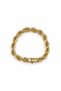 Gold Bracelet with Stone-Set Lock and Intricate Chain Detail
