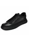 Men's Genuine Leather Sneakers, Black, Casual Shoes, Lace-Up, Orthopedic, Thermolight, Non-Slip Sole, Office - 5