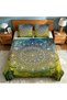 Modern Boho Design Flannel Bedding Set 3PCS, Soft Warm Bed Set - 3