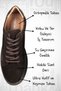 Men's Genuine Suede Sneakers, Brown, Casual Shoes, Lace-Up, Orthopedic, Non-Slip Rubber Sole, Casual - 3