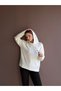 Fleece Hooded Knit Sweatshirt - 2