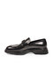 Black Genuine Leather Loafers with Buckle Detail—Stylish Men's Casual Shoes 152-24224 - 2