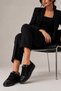 Women's Genuine Leather Rubber Laced Nubuck Detailed Casual Shoes with Patches B4750 - 2