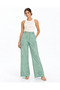 Women's High-Waisted, Fisto-Embroidered Wide-Leg Pants - 3