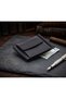Genuine Leather Men's Wallet, Card Holder, and Wallet with Metal Clip and Coin Compartment.