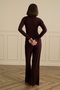18229 WOMEN'S ROUND-NECK LONG-SLEEVED PAJAMA SET - 4
