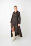 Modal Fabric Buttoned Dress - Brown