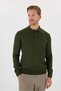 Polo Neck Woolen Men's Knitwear Sweater - 3