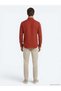 Terracotta Color Solid Regular Fit Long-Sleeved Casual Cotton Blend Shirt 10161121-480 - 5