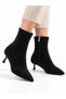 Women's Pointed Toe Zip-Up Pencil-Style Stiletto Boots - 6