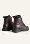 Women's Dark Brown Leather Winter Daily Boots with Thick Soles TR01MK05F - 8