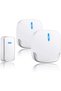 BIKUUL Wireless Waterproof Door Bells & Chimes Kit (1 Push Button & 2 Receivers)