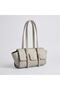Stone-Colored Soft Leather Shoulder Bag GEN01 - 3