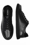 Men's Genuine Leather Sneakers, Black, Casual Shoes, Lace-Up, Orthopedic, Non-Slip Rubber Sole, Casual