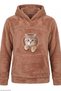 Cinnamon-Colored Sweatshirt with Kangaroo Pocket on Each Sleeve, Zipper-Closure, Knit Wellsoft Baby Carrier 8112 - 2