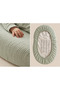 4-Ply Muslin Aqua Green Muslin Baby Crib Bed Sheet Juno Bed Sheet Baby Crib Bed Sheet 40x67 cm - 2