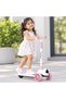 2-in-1 Convertible Kids 3-Wheel Scooter with Foldable Seat, LED Light-Up Wheels & Music – Adjustable Height Kick Scooter for Toddlers & Children (Ages 1 to 6 Years)