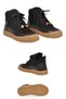 Women's Black Lace-Up Sneaker Boots 669267 - 5