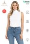 Women's Premium Cotton-Modal Crew-Neck Sleeveless Body T-Shirt Blouse