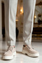 Men's Suede Lace-Up Casual Sporty Classic Shoes with Thick Soles, Orthopedic Lining, Non-Slip, Comfortable, Modern - 2