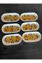 Handmade 15x7 cm Set of 6 Ceramic Breakfast Sauce Dishes and Cookie Jars in a Boat Shape - 2